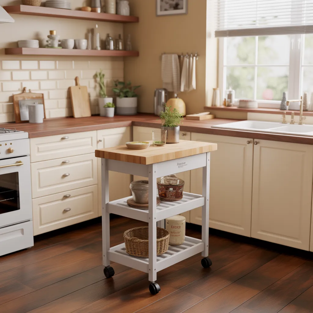 Rolling Kitchen Cart Small Kitchen Idea