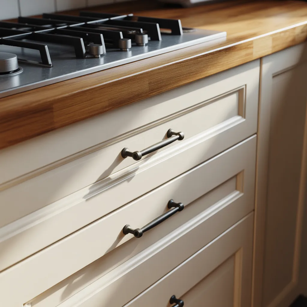 Statement Hardware Upgrade Small Kitchen Idea
